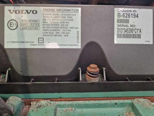 Volvo D13C460 EUV Engine (Truck) - Moteur pour Camion: photos 2 Volvo D13C460 EUV Engine (Truck) - Moteur pour Camion: photos 2