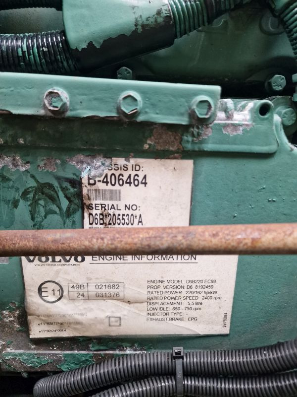 Volvo D6B220 EC09 Engine (Truck) - Moteur pour Camion: photos 2 Volvo D6B220 EC09 Engine (Truck) - Moteur pour Camion: photos 2