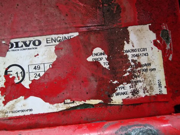 Volvo D9A 260 – EC01 Engine (Truck) - Moteur pour Camion: photos 2 Volvo D9A 260 – EC01 Engine (Truck) - Moteur pour Camion: photos 2