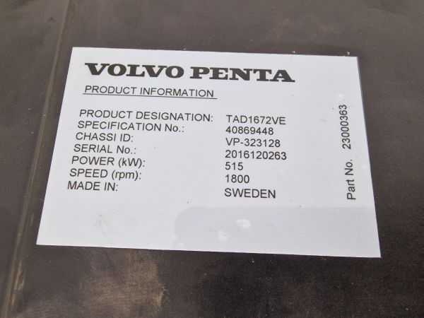 Volvo TAD1672VE Engine (Industrial) New - Moteur pour Matériel industriel: photos 4 Volvo TAD1672VE Engine (Industrial) New - Moteur pour Matériel industriel: photos 4