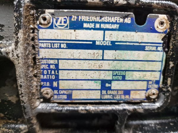 ZF 6S1000TO Gearbox - Boîte de vitesse: photos 2 ZF 6S1000TO Gearbox - Boîte de vitesse: photos 2
