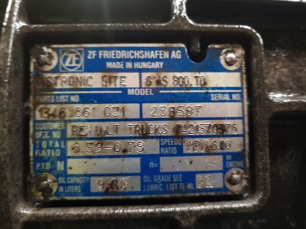 ZF Ecolite 6AS800TO Gearbox - Boîte de vitesse: photos 2 ZF Ecolite 6AS800TO Gearbox - Boîte de vitesse: photos 2