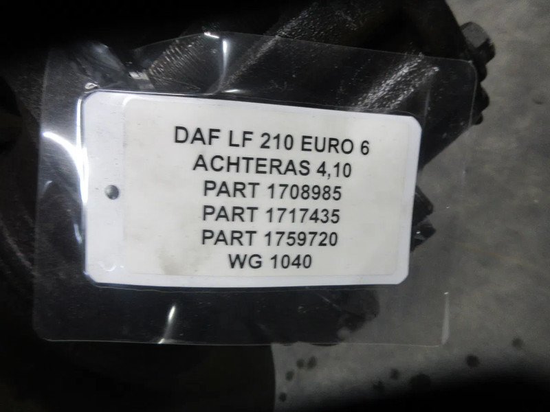 DAF 1708985 // 1717435 // 1759720 ACHTERAS DAF LF 210 EURO 6 RATIO 4,10 - Essieu arrière pour Camion: photos 5 DAF 1708985 // 1717435 // 1759720 ACHTERAS DAF LF 210 EURO 6 RATIO 4,10 - Essieu arrière pour Camion: photos 5