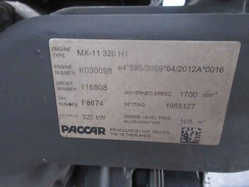 DAF 2190054//2301466//1972204 //MX 11 .320 H1 - Moteur pour Camion: photos 5 DAF 2190054//2301466//1972204 //MX 11 .320 H1 - Moteur pour Camion: photos 5