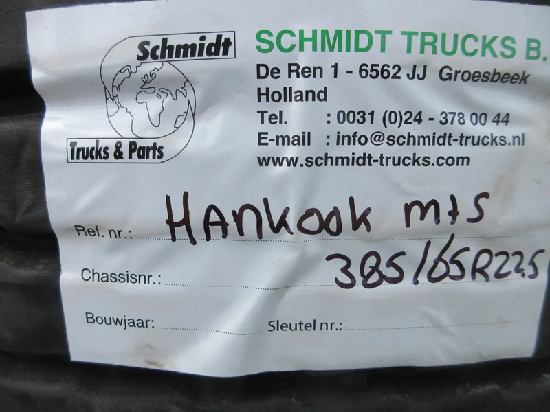Hankook 385 / 65 R 22.5 OPLEGGER BANDEN MET STAAL WIEL - Pneu pour Camion: photos 5 Hankook 385 / 65 R 22.5 OPLEGGER BANDEN MET STAAL WIEL - Pneu pour Camion: photos 5