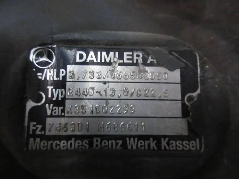 Mercedes-Benz R440-13,0/C22,5 RATIO 2,733 746.301 ACTROS MP 4 1845 EURO 6 - Différentiel pour Camion: photos 5 Mercedes-Benz R440-13,0/C22,5 RATIO 2,733 746.301 ACTROS MP 4 1845 EURO 6 - Différentiel pour Camion: photos 5