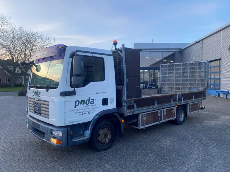 MAN TGL10-180 / HYDRAULISCH PLATFORM / ONLY: 428970 KM / MANUAL / EURO-4 / 2007 - Camion porte-voitures: photos 1 MAN TGL10-180 / HYDRAULISCH PLATFORM / ONLY: 428970 KM / MANUAL / EURO-4 / 2007 - Camion porte-voitures: photos 1