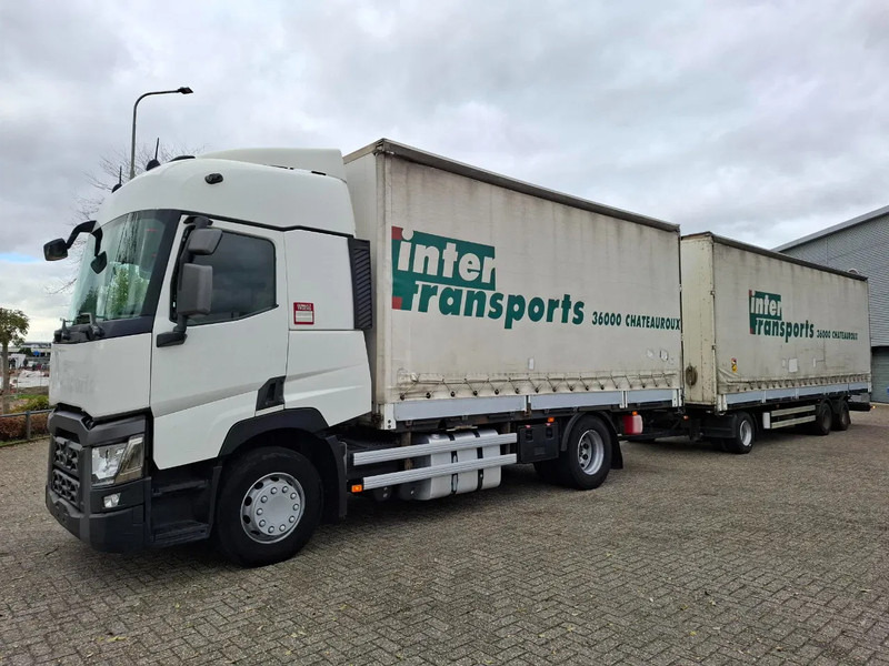 Renault T480 COMFORT / DOUBLE TANK / TIR LINE / TUV:30-03-2026 / THROUGH LOADING SYSTEM / LWDS / AUTOMATIC / EURO-6 / 2017 - Camion à rideaux coulissants: photos 1 Renault T480 COMFORT / DOUBLE TANK / TIR LINE / TUV:30-03-2026 / THROUGH LOADING SYSTEM / LWDS / AUTOMATIC / EURO-6 / 2017 - Camion à rideaux coulissants: photos 1