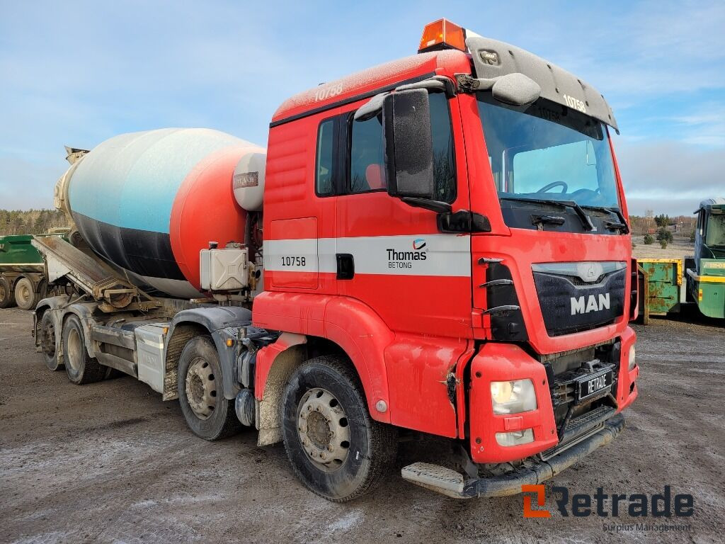Betongbil 4-axlig Betongroterare MAN TGS 35.400 8X2-4 BL Euro 6 - Camion malaxeur: photos 3 Betongbil 4-axlig Betongroterare MAN TGS 35.400 8X2-4 BL Euro 6 - Camion malaxeur: photos 3
