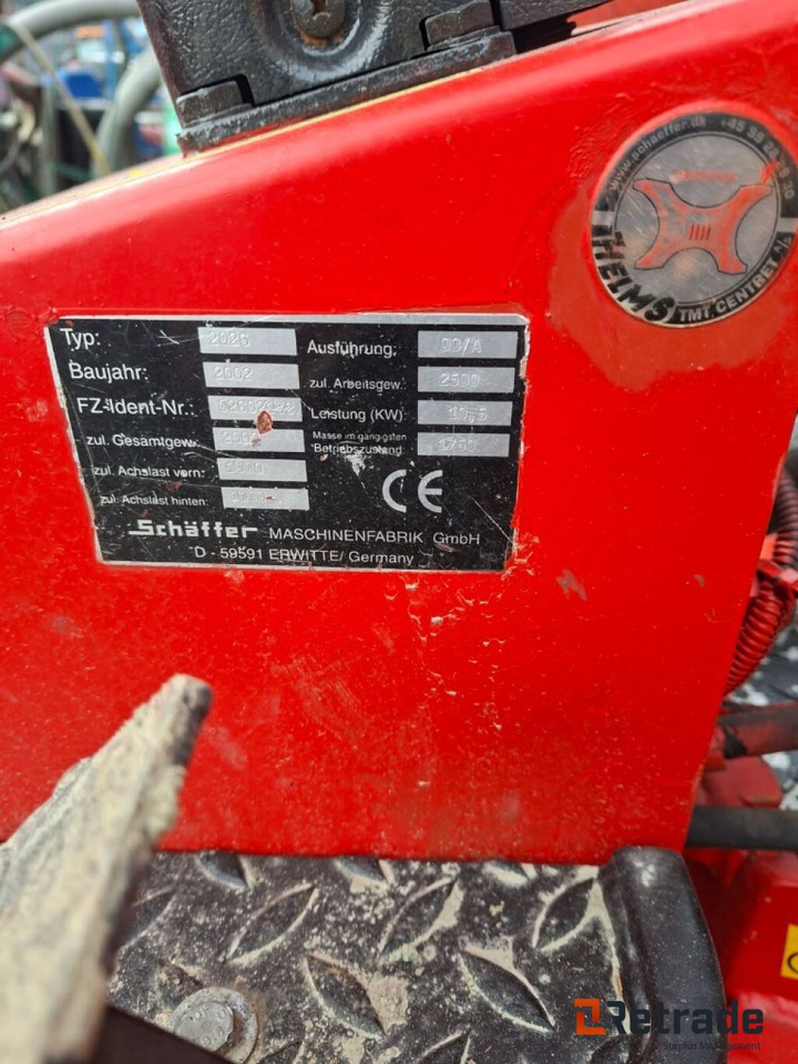 Redskapsbærer SCHAFFER 226 - Machine agricole: photos 3 Redskapsbærer SCHAFFER 226 - Machine agricole: photos 3