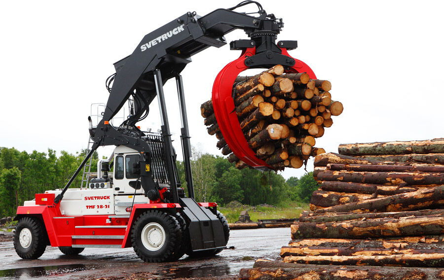 SVETRUCK TMF 12/9 HB / 1 Owner / Elme Spreader / Wood LOG A RM - Reach stacker: photos 1 SVETRUCK TMF 12/9 HB / 1 Owner / Elme Spreader / Wood LOG A RM - Reach stacker: photos 1