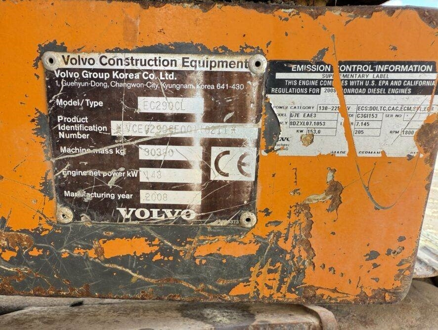 Volvo EC290CL - Pelle sur chenille: photos 5 Volvo EC290CL - Pelle sur chenille: photos 5