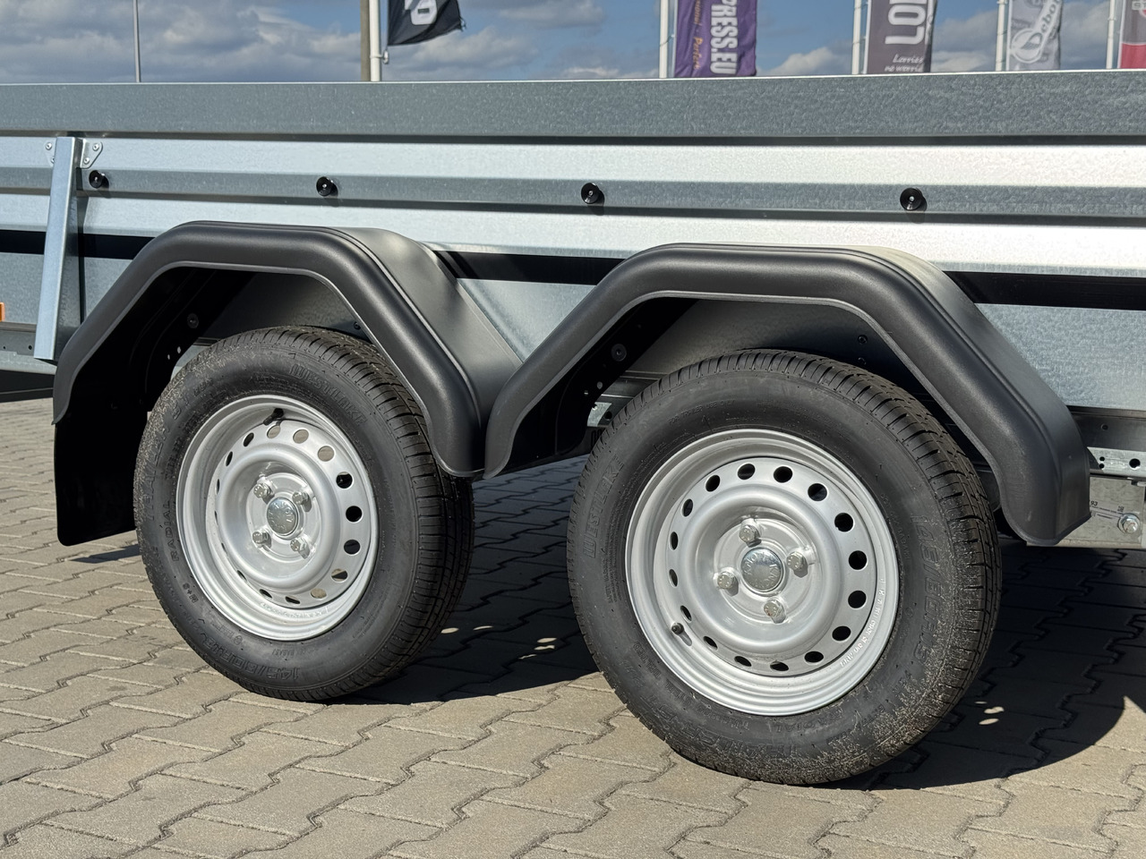 Remorque plateau neuf BRENDERUP 2300 STUB - przyczepa skrzyniowa 2 osie / 302 x 150 cm / 750 kg: photos 5