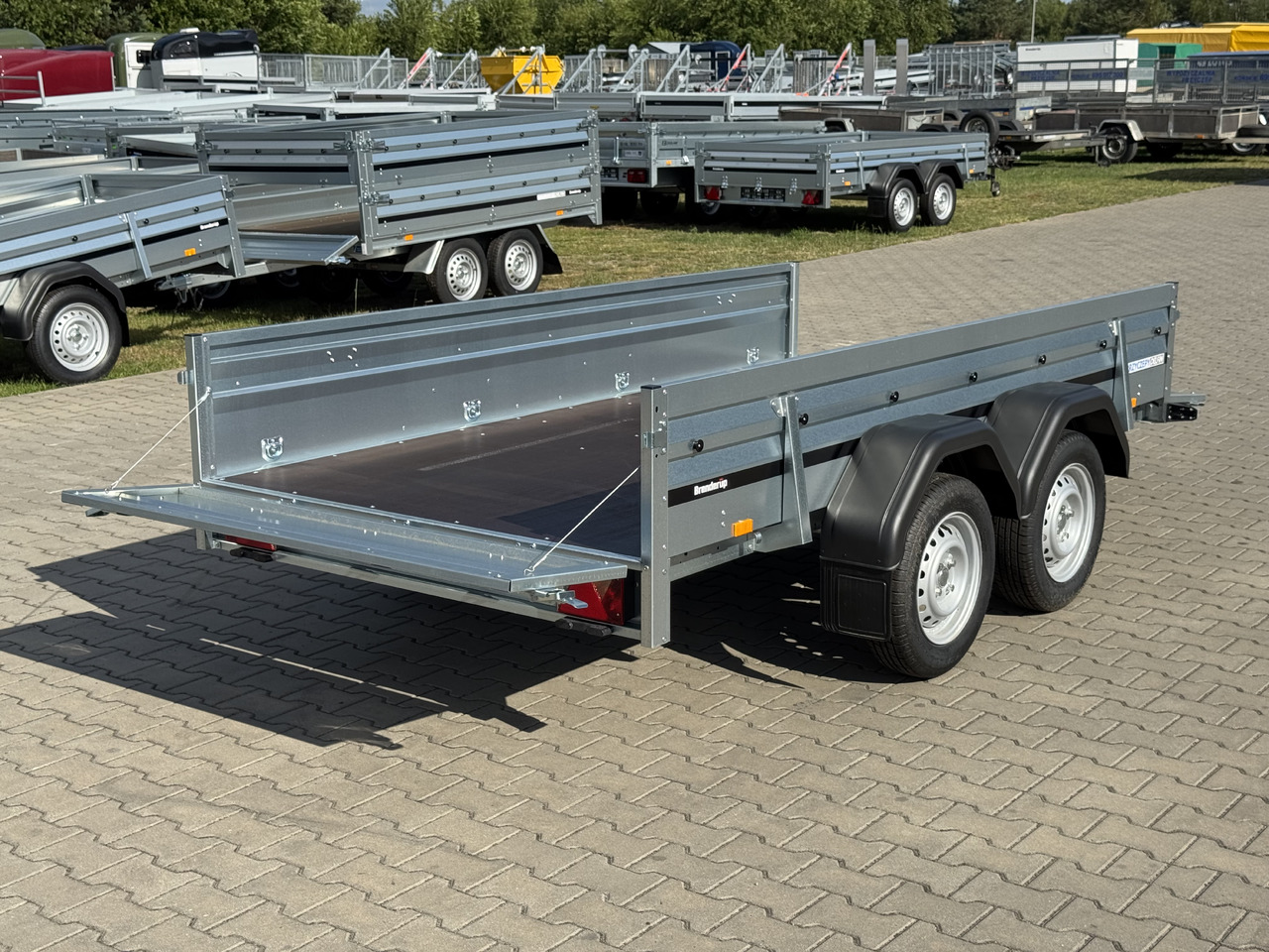 Remorque plateau neuf BRENDERUP 2300 STUB - przyczepa skrzyniowa 2 osie / 302 x 150 cm / 750 kg: photos 11