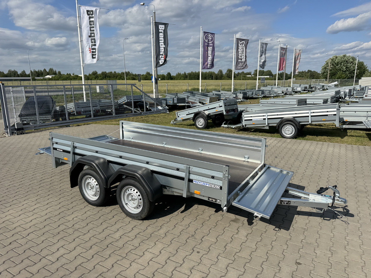 Remorque plateau neuf BRENDERUP 2300 STUB - przyczepa skrzyniowa 2 osie / 302 x 150 cm / 750 kg: photos 12