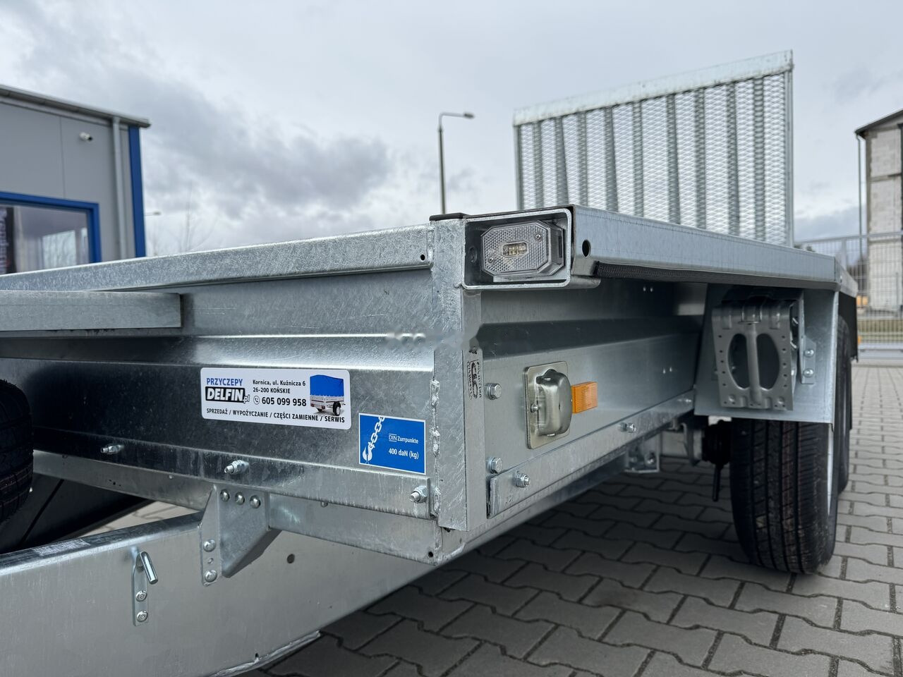 Remorque porte engin pour transport de équipements lourds neuf Brenderup MT 3080 GVW 2700 kg machine transporter mini excavator