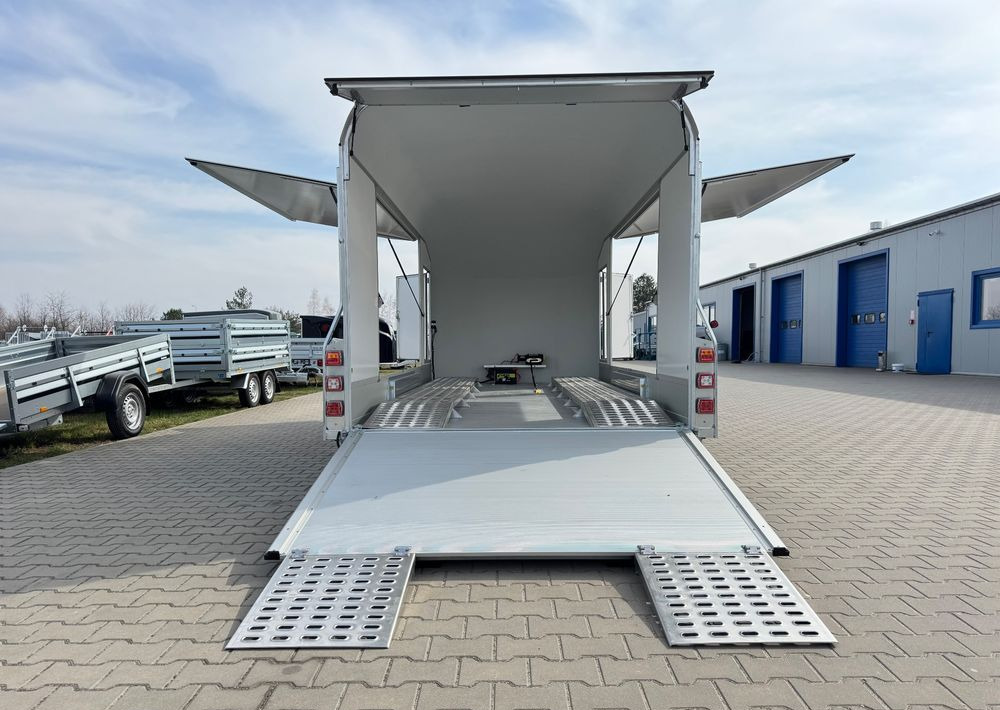 Remorque porte-voitures neuf DEBON C1000 - kryta laweta | 490 x 202 cm / 3500kg / felgi ALU / wciągarka elektryczna: photos 10