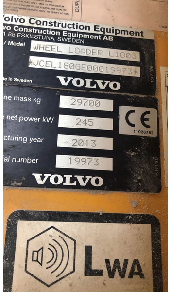 Chargeuse sur pneus Volvo L180 G: photos 15