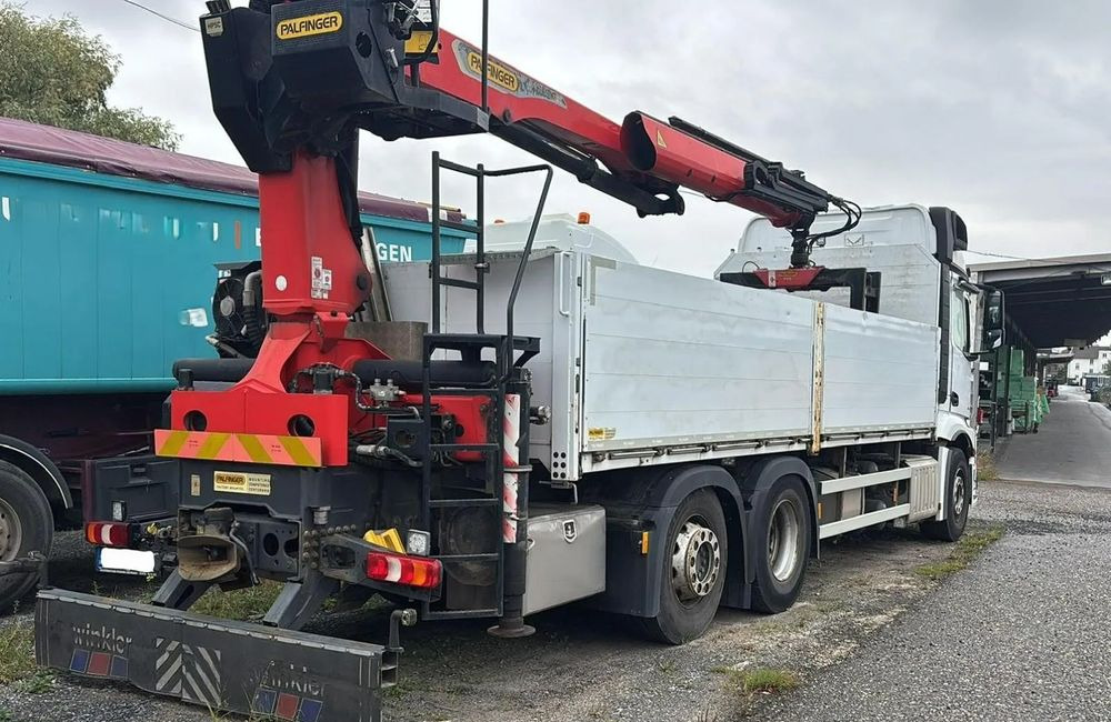 Mercedes-Benz ACTROS 2545 / 6x2 / HDS Palfinger PK 20.501 sterowany radiowo / Przyczepa w zestawie / Euro6/ Przebieg 340 000km - Camion plateau, Camion grue: photos 2 Mercedes-Benz ACTROS 2545 / 6x2 / HDS Palfinger PK 20.501 sterowany radiowo / Przyczepa w zestawie / Euro6/ Przebieg 340 000km - Camion plateau, Camion grue: photos 2