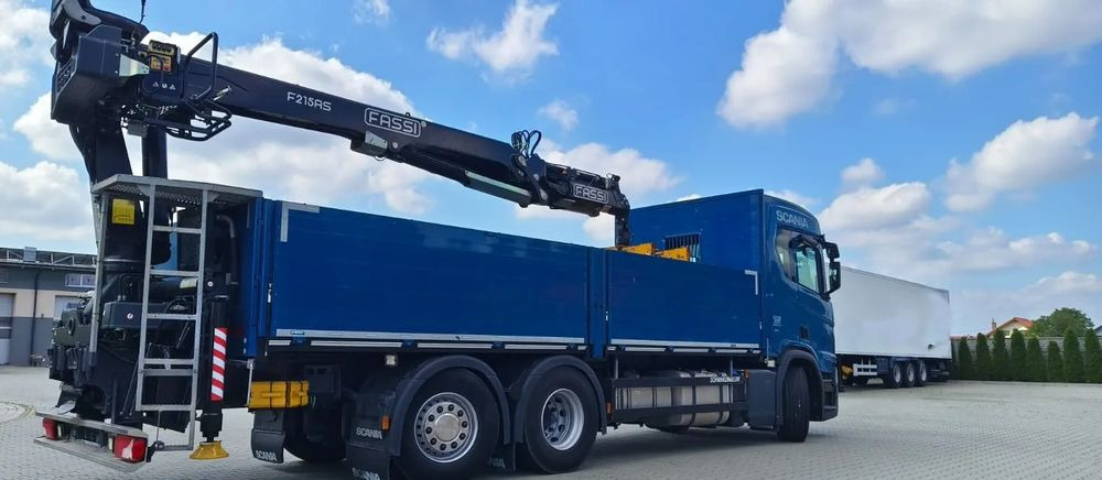 Scania R 500 6x2 z żurawiem Fassi F 215 AS – 2019 – Euro 6 –Retarder -Oś skrętna - Gotowa do pracy! - Camion grue, Camion plateau: photos 5 Scania R 500 6x2 z żurawiem Fassi F 215 AS – 2019 – Euro 6 –Retarder -Oś skrętna - Gotowa do pracy! - Camion grue, Camion plateau: photos 5