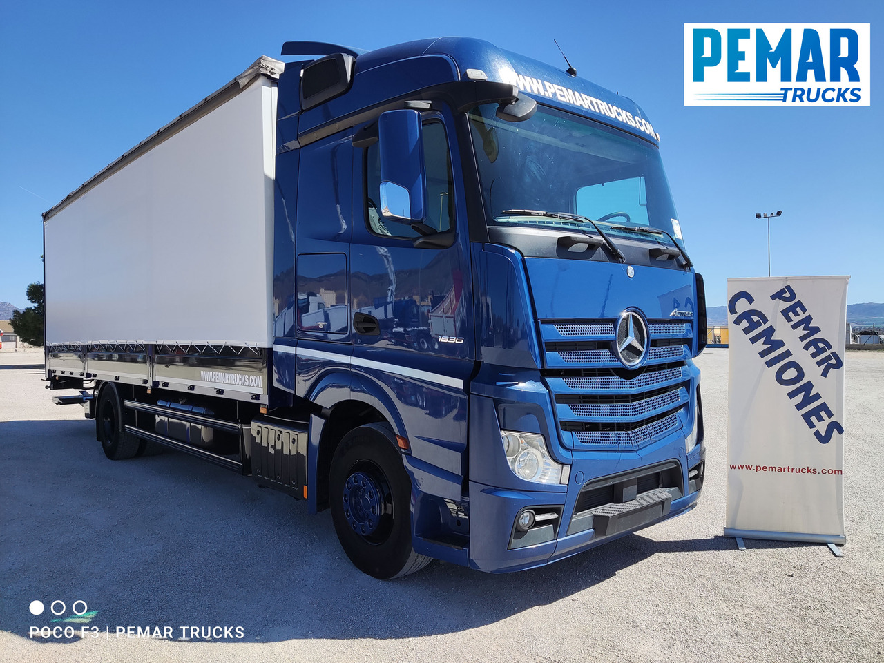 MERCEDES-BENZ ACTROS 1836 SEMITAUTLINER 18T - Camion à rideaux coulissants: photos 3 MERCEDES-BENZ ACTROS 1836 SEMITAUTLINER 18T - Camion à rideaux coulissants: photos 3