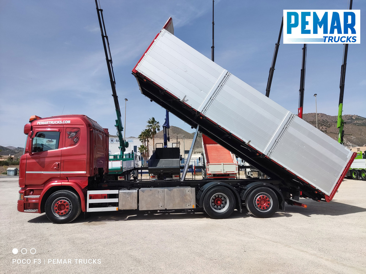 Camion benne SCANIA R 580 6X2 BASCULANTE RETARDER EURO 6: photos 21