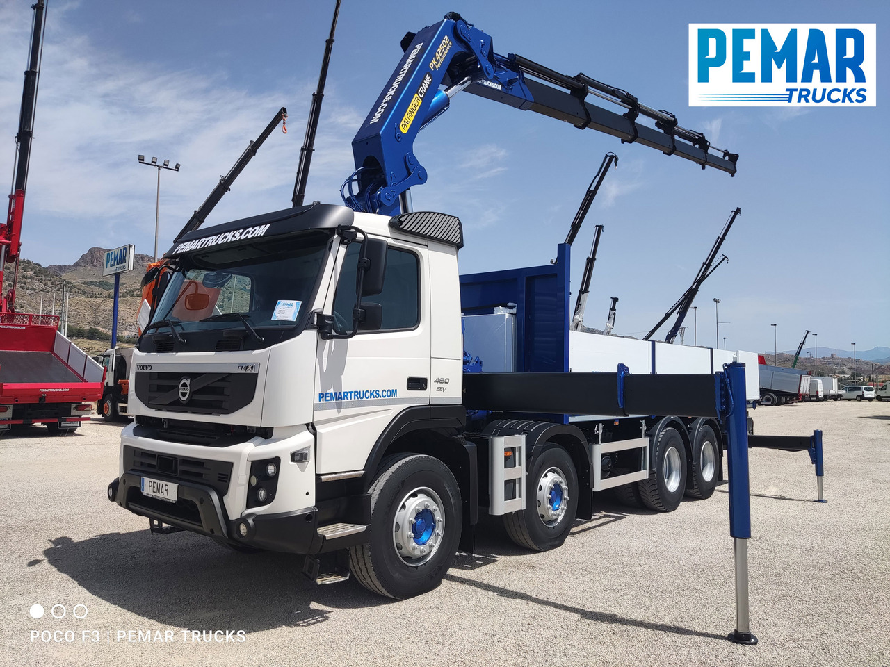 VOLVO FMX 460 8X4 GRUA CAJA FIJA ABIERTA - Camion plateau: photos 1 VOLVO FMX 460 8X4 GRUA CAJA FIJA ABIERTA - Camion plateau: photos 1