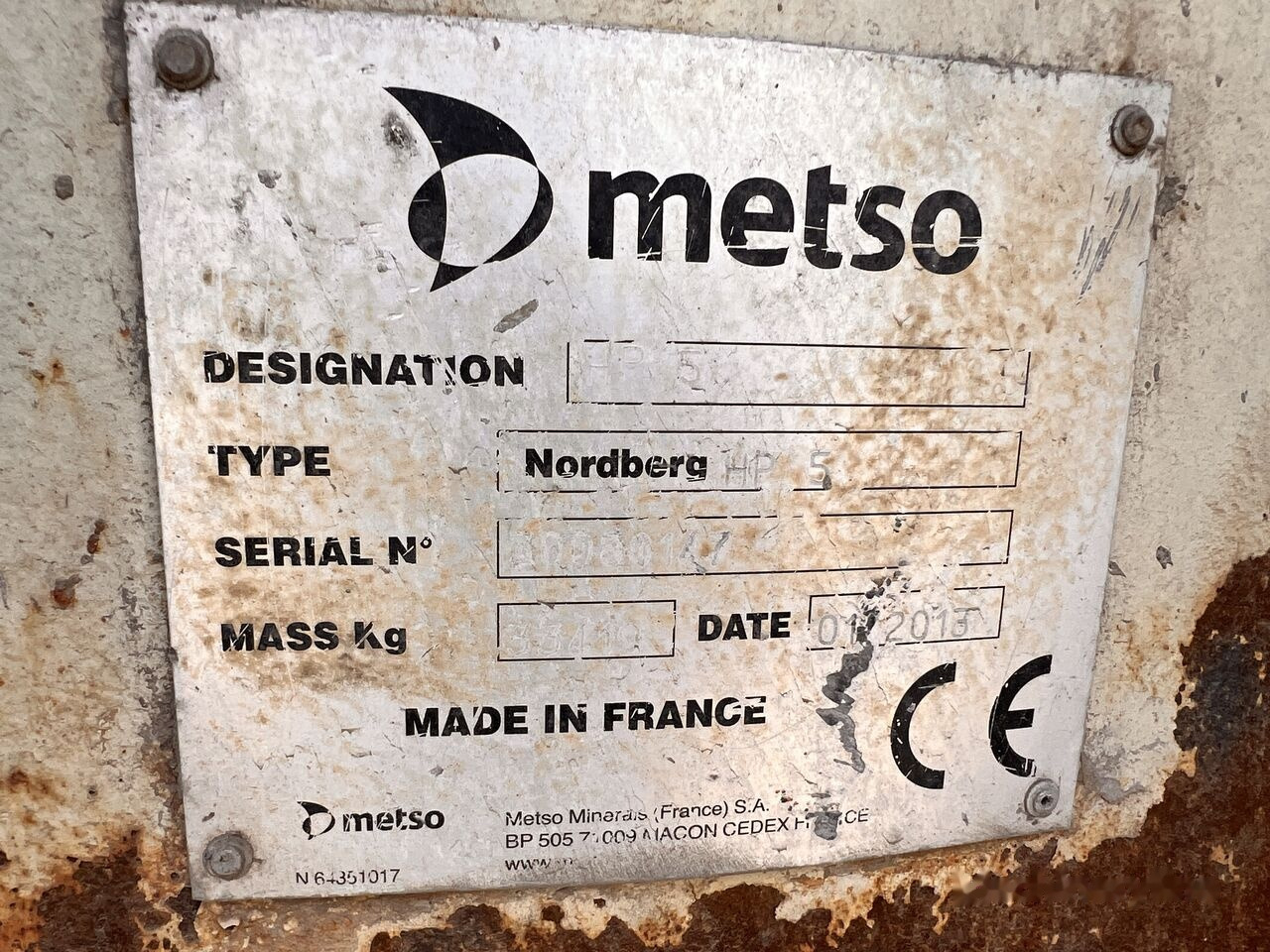 Metso Nordberg HP5 Cone Crusher - Concasseur à cône: photos 3 Metso Nordberg HP5 Cone Crusher - Concasseur à cône: photos 3