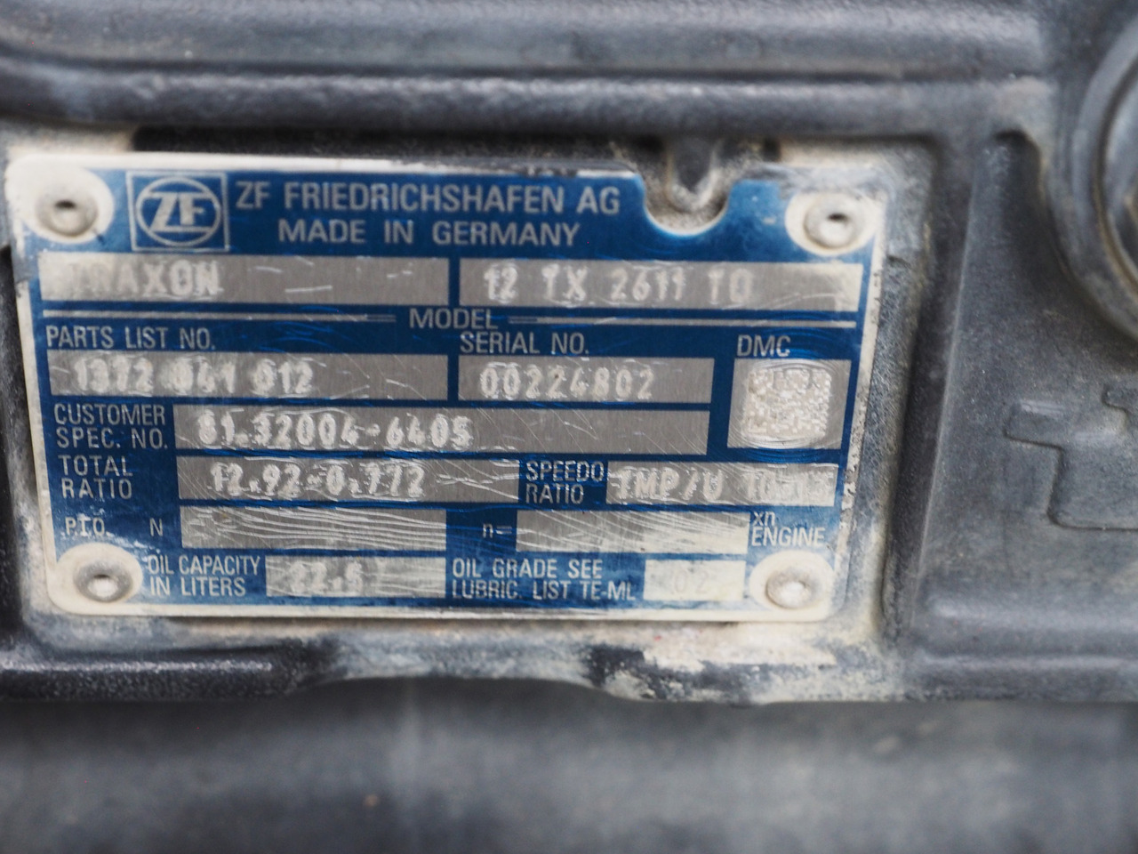 ZF MAN Traxon Getriebe / gearbox 12TX2611 TO - Boîte de vitesse pour Camion: photos 2 ZF MAN Traxon Getriebe / gearbox 12TX2611 TO - Boîte de vitesse pour Camion: photos 2