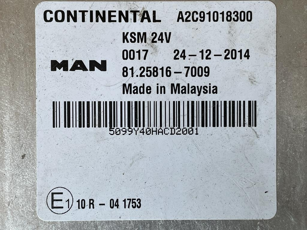 MAN KSM - 81.25816 - 7009 - Bloc de gestion pour Camion: photos 3 MAN KSM - 81.25816 - 7009 - Bloc de gestion pour Camion: photos 3