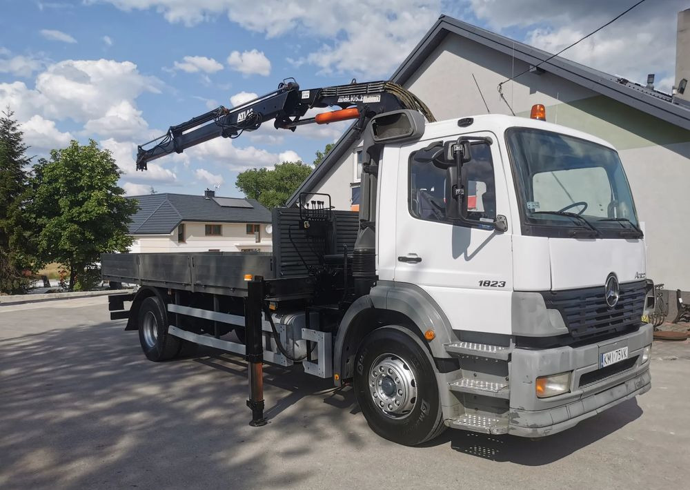 Mercedes-Benz Atego 1823 żuraw HDS Atlas 105.2 koła 315/80R22,5 - Camion plateau, Camion grue: photos 1 Mercedes-Benz Atego 1823 żuraw HDS Atlas 105.2 koła 315/80R22,5 - Camion plateau, Camion grue: photos 1