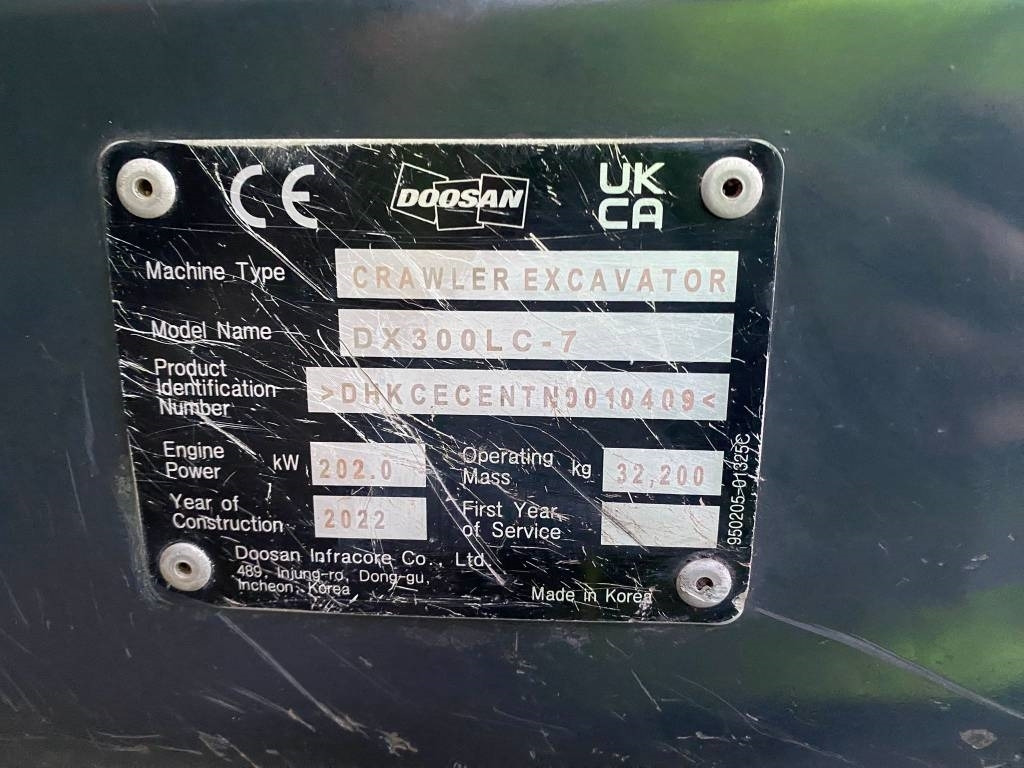 Pelle sur chenille Doosan DX 300 LC-7: photos 9