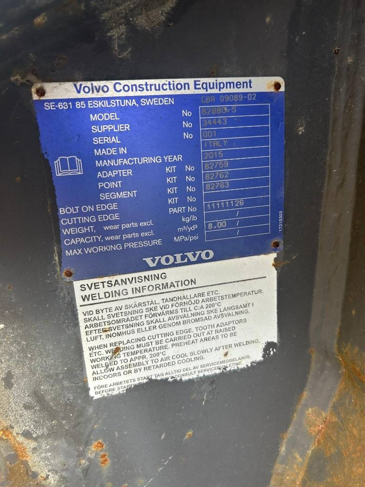 Volvo L350F Rock Bucket (Volvo) - Godet pour Engins de chantier: photos 5 Volvo L350F Rock Bucket (Volvo) - Godet pour Engins de chantier: photos 5