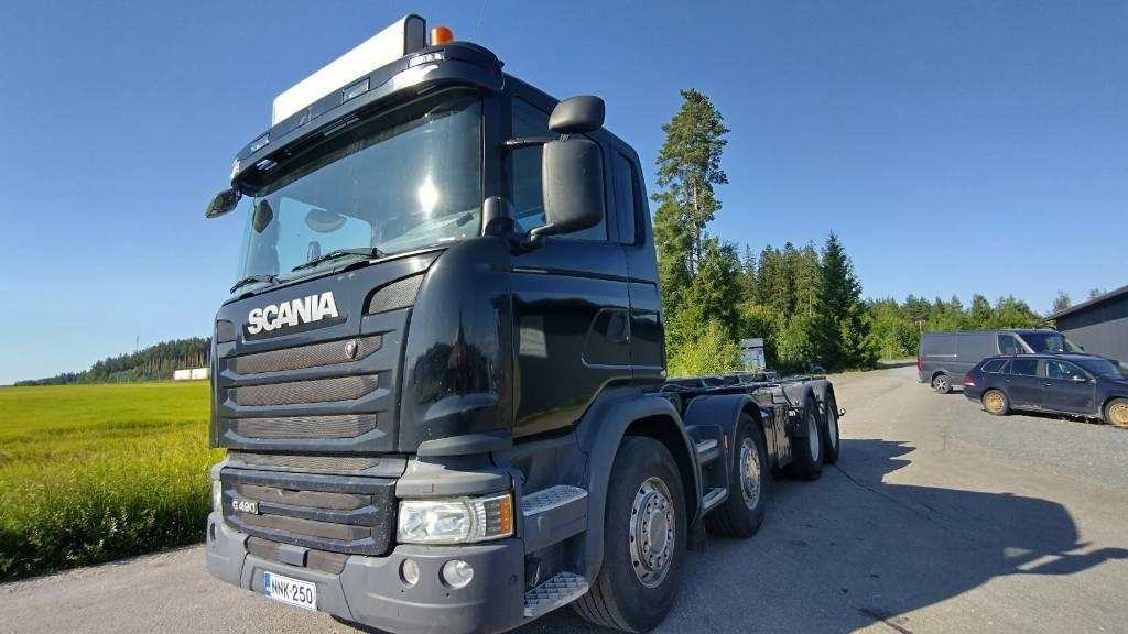 Camion multibenne Scania R490 8x4 multilift vaijerilaite,napaperät: photos 9