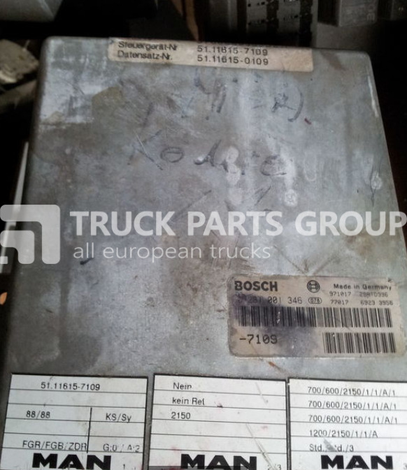 MAN ECU EDC, engine control unit 4 series , L2000, 51116167173, 5111 control unit - Bloc de gestion pour Camion: photos 5 MAN ECU EDC, engine control unit 4 series , L2000, 51116167173, 5111 control unit - Bloc de gestion pour Camion: photos 5
