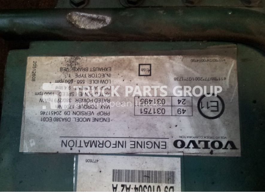 VOLVO FL, FM, FE engine control unit, EDC, ECU, D9A380 EC01, 380/279/h control unit - Bloc de gestion pour Camion: photos 4 VOLVO FL, FM, FE engine control unit, EDC, ECU, D9A380 EC01, 380/279/h control unit - Bloc de gestion pour Camion: photos 4