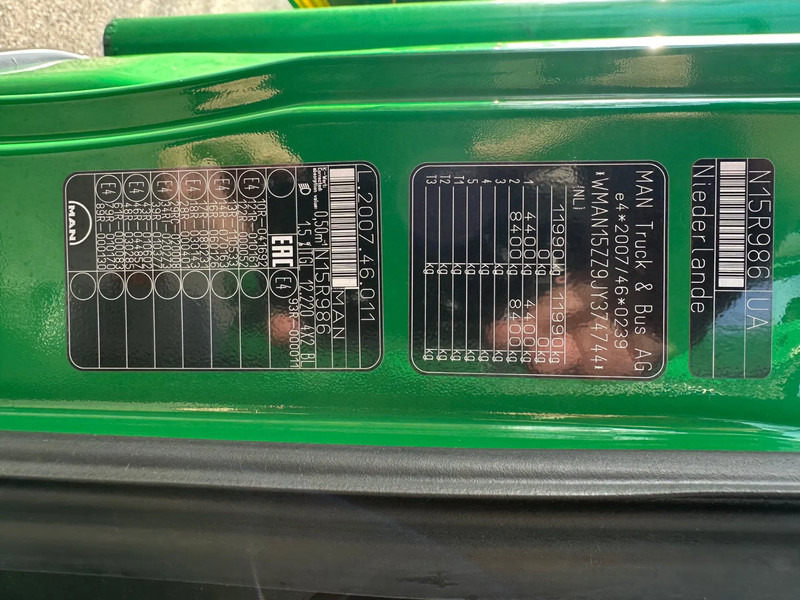 Camion fourgon MAN TGL 12.220 / NL TRUCK / 12T / BOX+LIFT 2000kg+SIDE DOOR / AIRCO: photos 19 Camion fourgon MAN TGL 12.220 / NL TRUCK / 12T / BOX+LIFT 2000kg+SIDE DOOR / AIRCO: photos 19