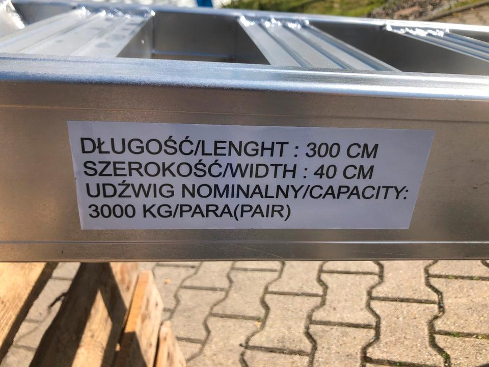 Rampe de chargement Alurampen Satz 3m 3000KG Minibagger Minilader Quad Auffahrrampe *INKL.19% MWST*: photos 8