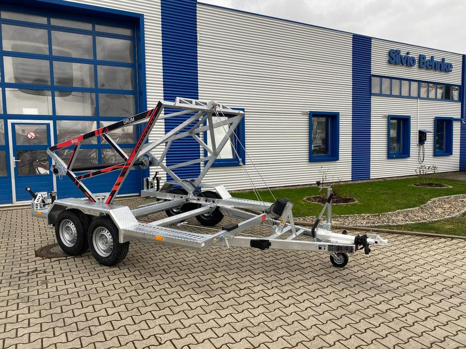Remorque porte-touret Vermietung / Kabelanhänger 3500KG / Nutzlast 2766KG / Kabeltrommel-Anhänger / Glasfaser/ 1 Monat: photos 10