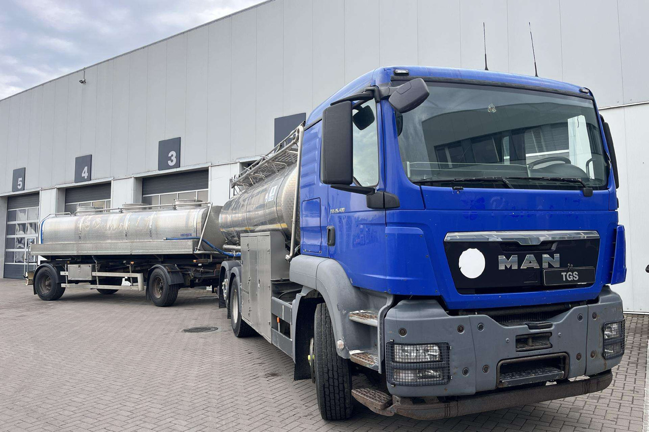 MAN TGS 26.400 6X2-2 Plandex (08632) - Camion citerne, Remorque citerne: photos 1 MAN TGS 26.400 6X2-2 Plandex (08632) - Camion citerne, Remorque citerne: photos 1