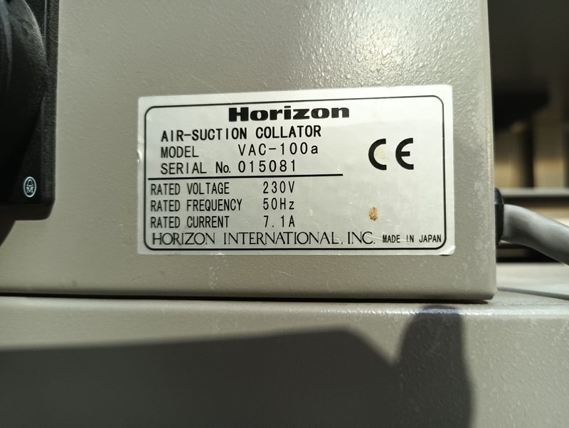 Horizon VAC-100a - Machine d'impression: photos 5 Horizon VAC-100a - Machine d'impression: photos 5