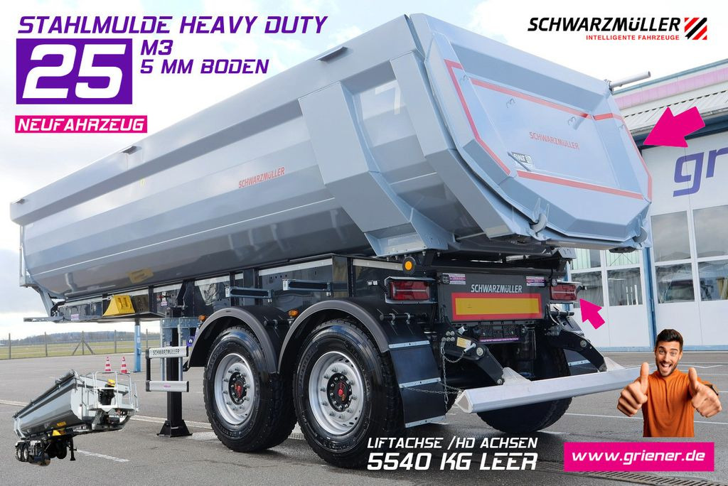Schwarzmüller HARDOX MULDE / HEAVY DUTY /25 m³ 5 mm 6x4 - Semi-remorque benne: photos 1 Schwarzmüller HARDOX MULDE / HEAVY DUTY /25 m³ 5 mm 6x4 - Semi-remorque benne: photos 1