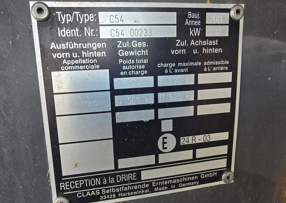 Claas Lexion 650 - Moissonneuse-batteuse: photos 5 Claas Lexion 650 - Moissonneuse-batteuse: photos 5