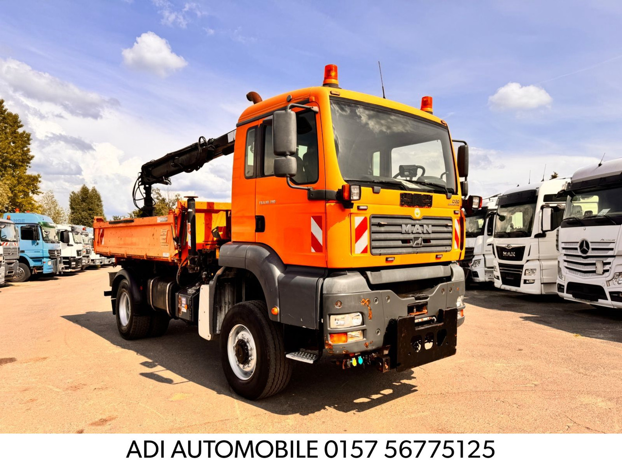 MAN TGA 18.310 Kipper - Kran 4x4 - Camion benne, Camion grue: photos 1 MAN TGA 18.310 Kipper - Kran 4x4 - Camion benne, Camion grue: photos 1