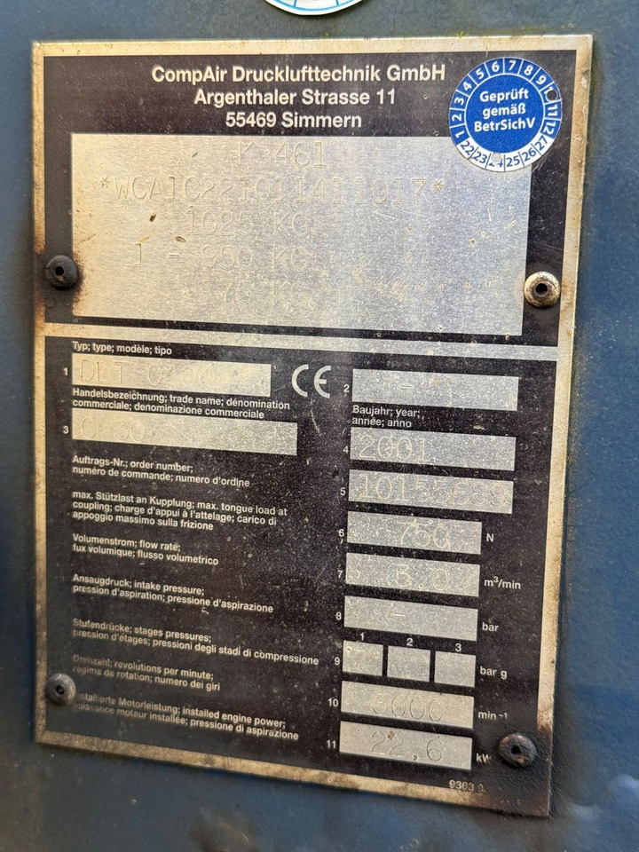 CompAir K 461 - Compresseur d'air: photos 4 CompAir K 461 - Compresseur d'air: photos 4