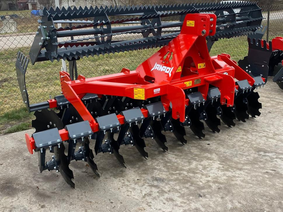 Janpol Scheibenegge / Disc harrow / Déchaumeur à disques / Erpice a dischi / Средняя дисковая борона / Brona talerzowa medium „COMPACT” 3 m - Cover crop: photos 1 Janpol Scheibenegge / Disc harrow / Déchaumeur à disques / Erpice a dischi / Средняя дисковая борона / Brona talerzowa medium „COMPACT” 3 m - Cover crop: photos 1