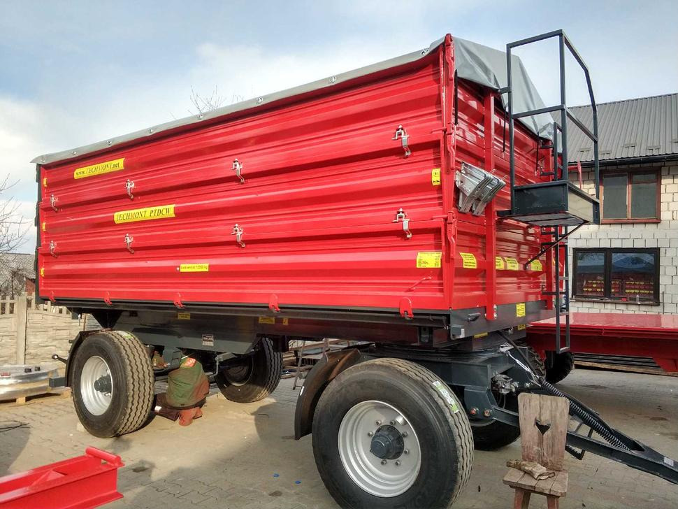 Techmont Anhänger / Trailer / Remorque / Rimorchio / Прицеп двухоосный бортовой / Przyczepa dwuosiowa PTD16 12 t - Benne agricole: photos 4 Techmont Anhänger / Trailer / Remorque / Rimorchio / Прицеп двухоосный бортовой / Przyczepa dwuosiowa PTD16 12 t - Benne agricole: photos 4