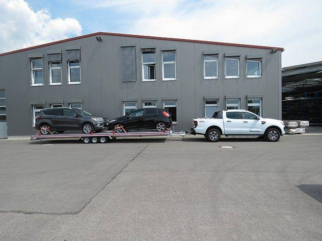 Fitzel Duo 35-21/83 Tridem INKL. ALU-BODEN - Remorque porte-voitures: photos 1 Fitzel Duo 35-21/83 Tridem INKL. ALU-BODEN - Remorque porte-voitures: photos 1