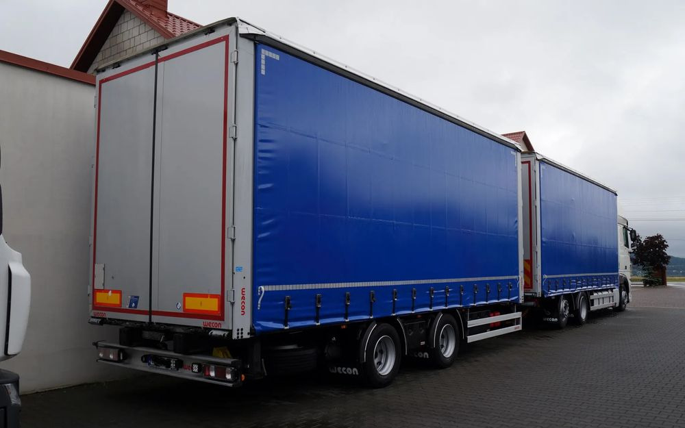 DAF XF 480 EURO 6 ZESTAW TANDEM PRZEJAZDOWY 120 M3 7,7 M + 7,7 M WECON - Camion à rideaux coulissants: photos 2 DAF XF 480 EURO 6 ZESTAW TANDEM PRZEJAZDOWY 120 M3 7,7 M + 7,7 M WECON - Camion à rideaux coulissants: photos 2
