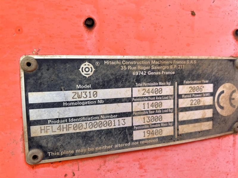 Chargeuse sur pneus HITACHI ZW 310 Chargeuse 23T: photos 16